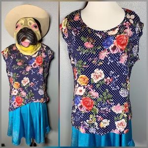 SUNNY GIRL, boxy, floral blouse!!